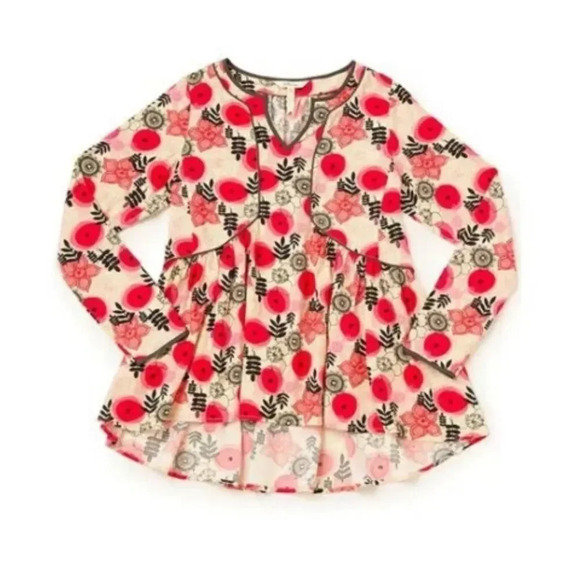 Matilda Jane Mistletoe Magic Make Believe Top Size Medium Peplum Long Sleeve - Picture 3 of 10